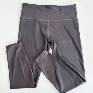 Athleta Elation Ultra High Rise Shimmer Tights Size Medium Antique Burgundy